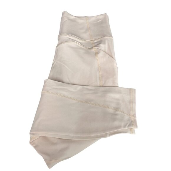 Fabletics PureLuxe Oasis High-Waisted 7/8 Leggings Pockets Cream Women S NWT - Picture 5 of 13
